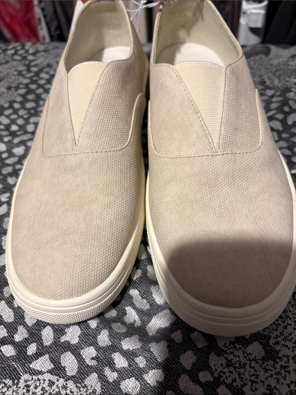 Kensie Slip-On Loafers in Light Beige